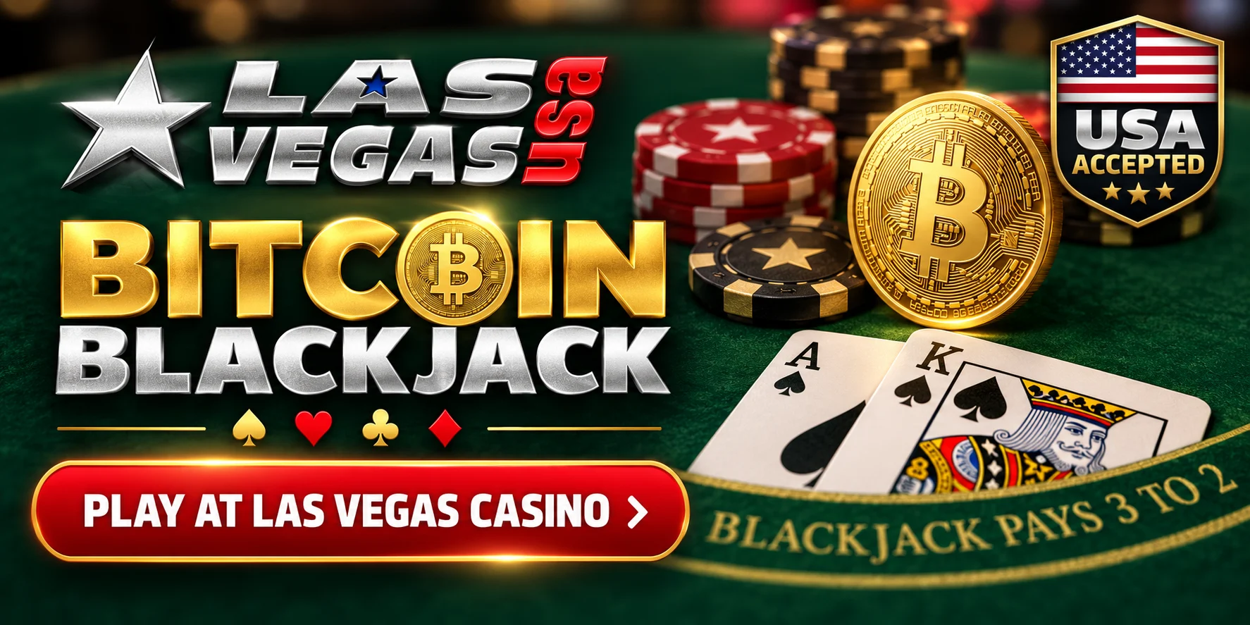 Las Vegas USA Bitcoin blackjack promotion